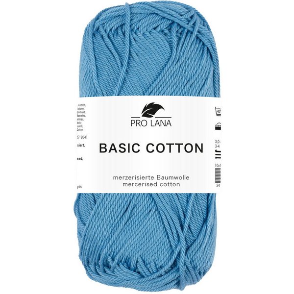 Pro Lana Pro Lana BASIC COTTON Baumwollgarn 50 g Häkelwolle, 125 m (Perfektes Baumwoll-Garn für leichte Pullover, Mützen und Accessoires), 50 g