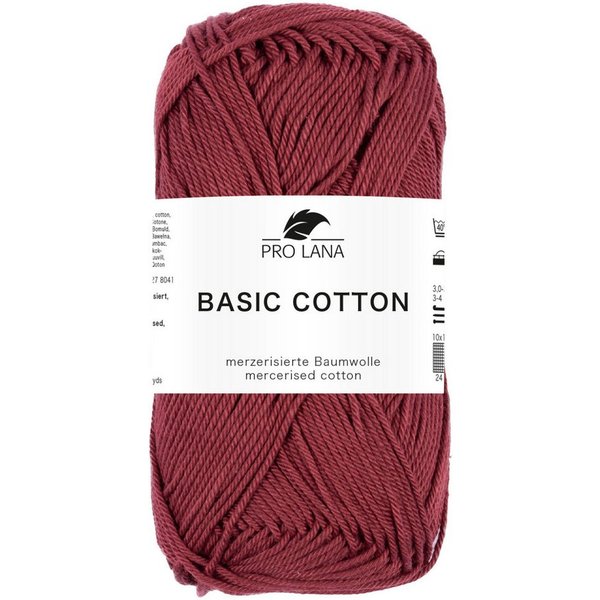 Pro Lana Pro Lana BASIC COTTON Baumwollgarn 50 g Häkelwolle, 125 m (Perfektes Baumwoll-Garn für leichte Pullover, Mützen und Accessoires), 50 g