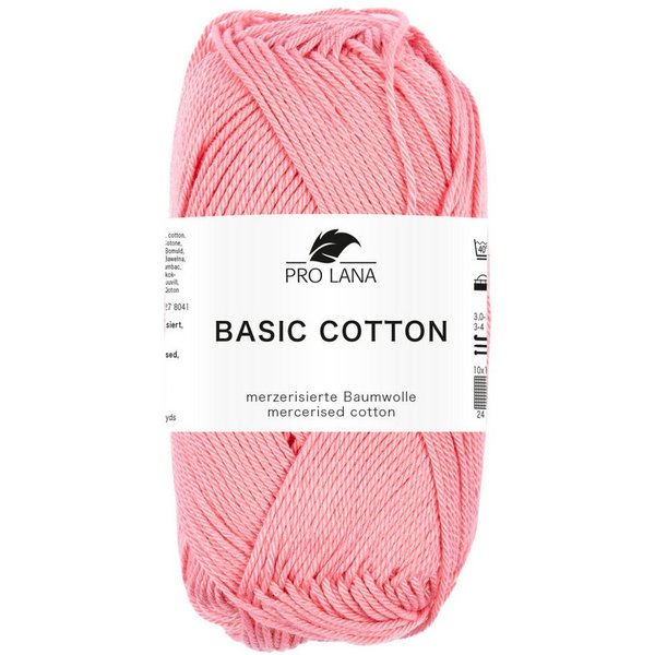 Pro Lana Pro Lana BASIC COTTON Baumwollgarn 50 g Häkelwolle, 125 m (Perfektes Baumwoll-Garn für leichte Pullover, Mützen und Accessoires), 50 g