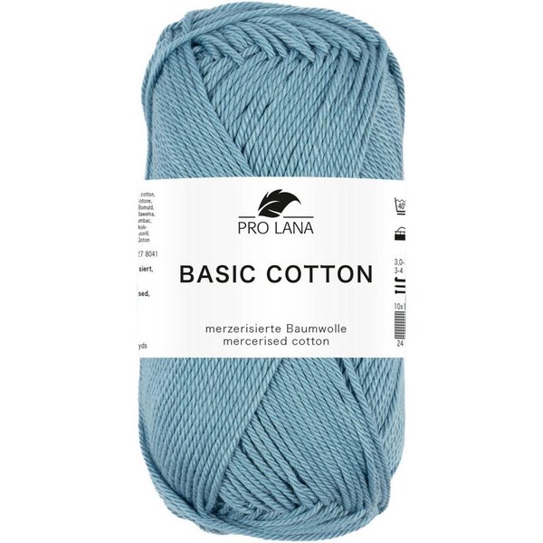 Pro Lana Pro Lana BASIC COTTON Baumwollgarn 50 g Häkelwolle, 125 m (Perfektes Baumwoll-Garn für leichte Pullover, Mützen und Accessoires), 50 g