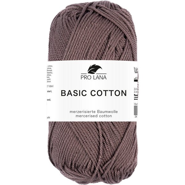Pro Lana Pro Lana BASIC COTTON Baumwollgarn 50 g Häkelwolle, 125 m (Perfektes Baumwoll-Garn für leichte Pullover, Mützen und Accessoires), 50 g