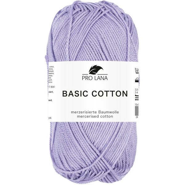 Pro Lana Pro Lana BASIC COTTON Baumwollgarn 50 g Häkelwolle, 125 m (Perfektes Baumwoll-Garn für leichte Pullover, Mützen und Accessoires), 50 g