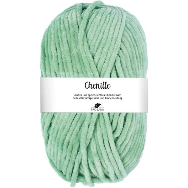 Pro Lana CHENILLE Garn Häkelwolle, 110 m (samtig weiche und stabile Chenille Wolle), 100 g