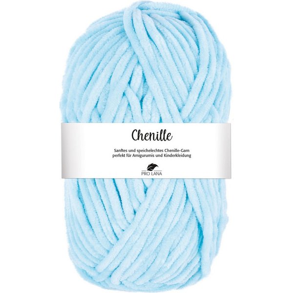 Pro Lana CHENILLE Garn Häkelwolle, 110 m (samtig weiche und stabile Chenille Wolle), 100 g