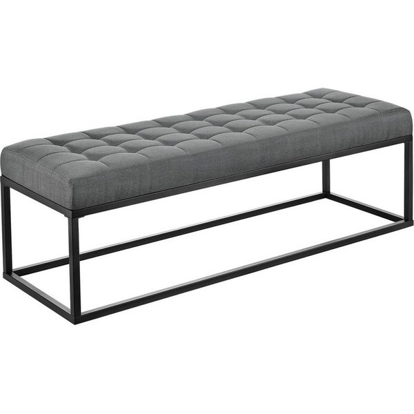 pro.tec Polsterbank, »Salta« Sitzbank Metall 120 x 40 x 38 cm Grau