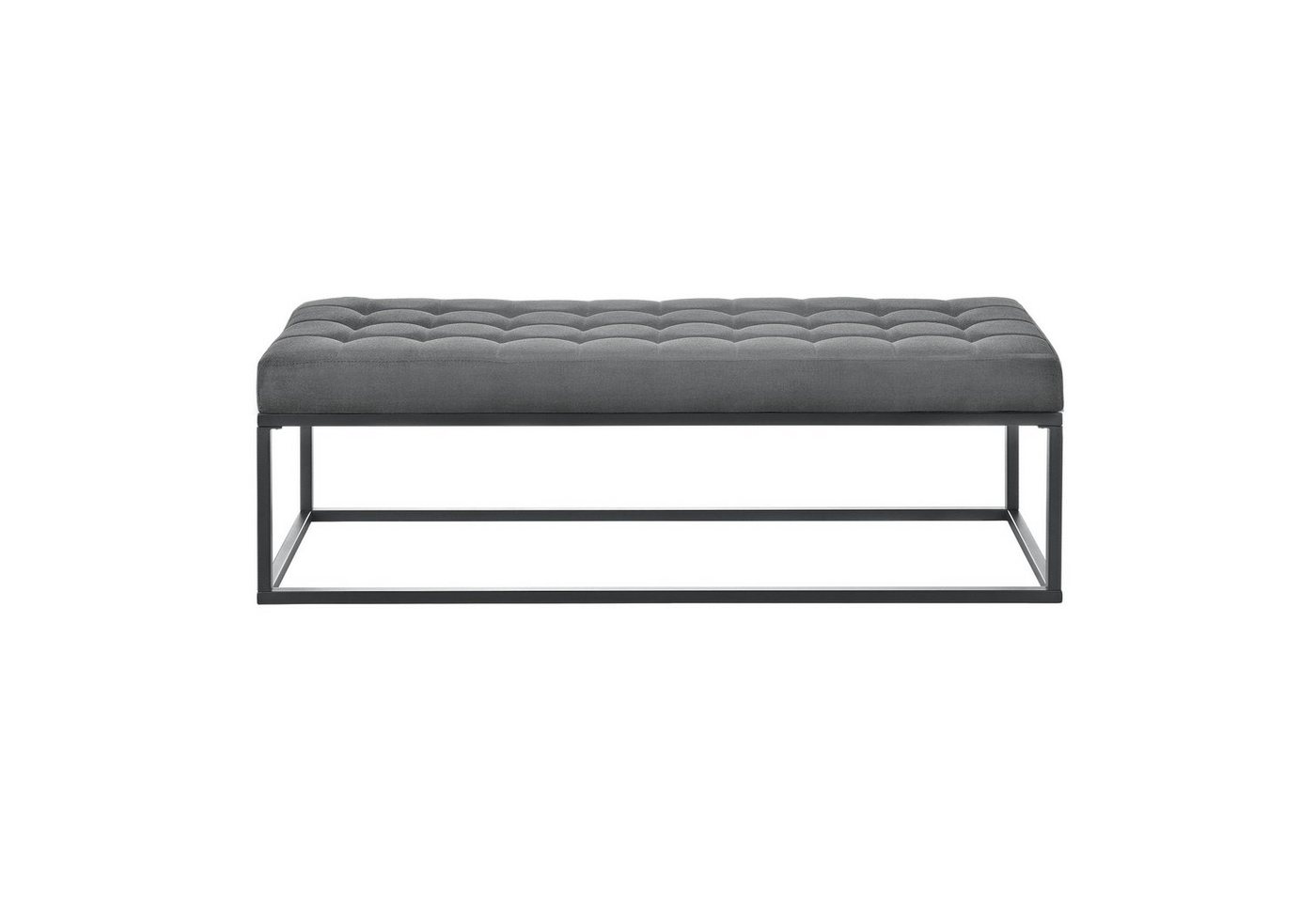 pro.tec Polsterbank, »Salta« Sitzbank Metall 120 x 40 x 38 cm Grau – Bild 4 von 5