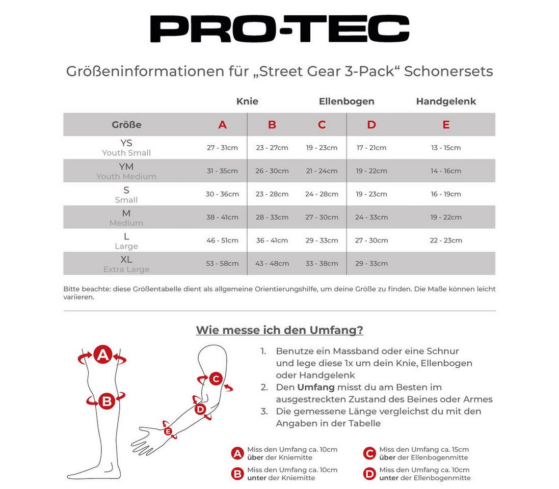 Pro-tec Protektoren-Set Street Gear 3-Pack (Set), Santa Cruz Signature Edition – Bild 2 von 5