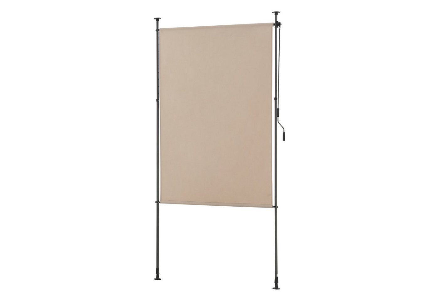 pro.tec Senkrechtmarkise »Cimarra« Klemmmarkise Senkrechtmarkise Sandfarben 120 x 270 cm – Bild 4 von 5