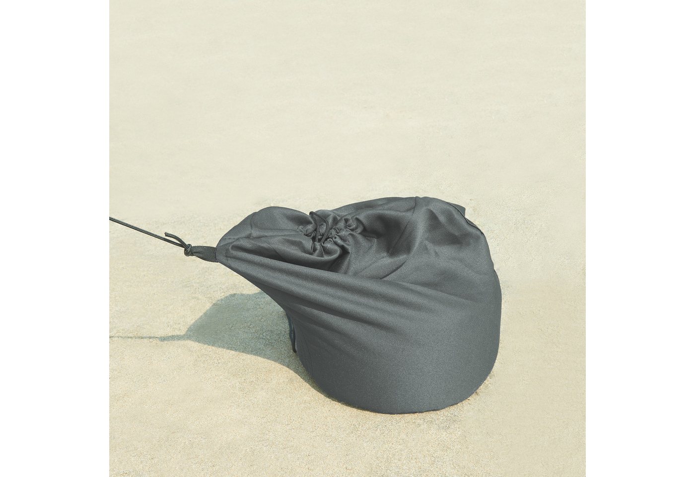 pro.tec Sonnensegel, (mit Transporttasche), »Bernheze« Strandzelt aus Lycra mit UV-Schutz 2 x 2 x 1,7 m Grau – Bild 4 von 5