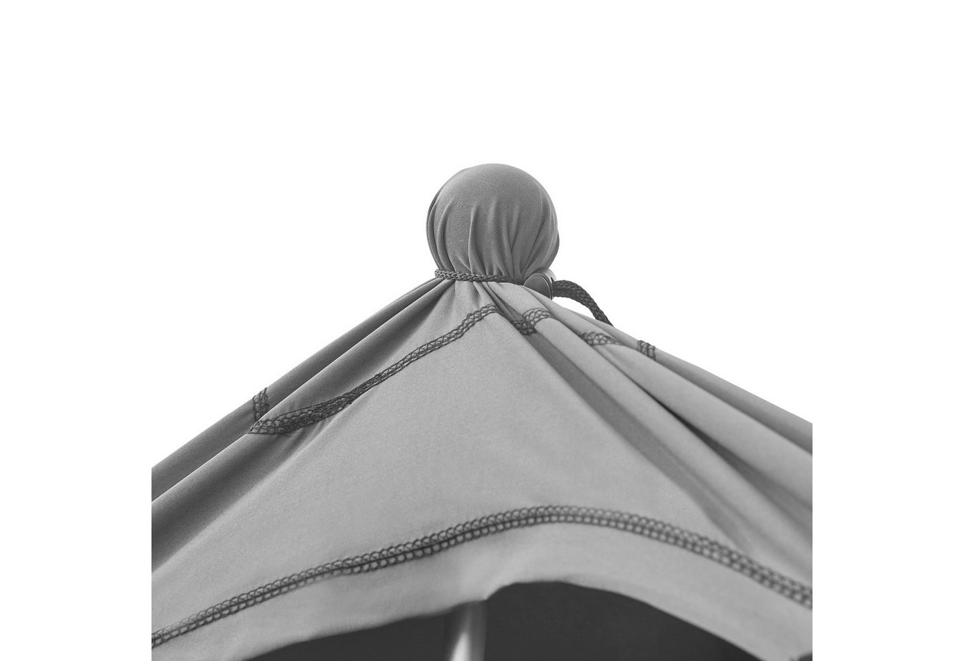 pro.tec Sonnensegel, (mit Transporttasche), »Bernheze« Strandzelt aus Lycra mit UV-Schutz 2 x 2 x 1,7 m Grau – Bild 5 von 5
