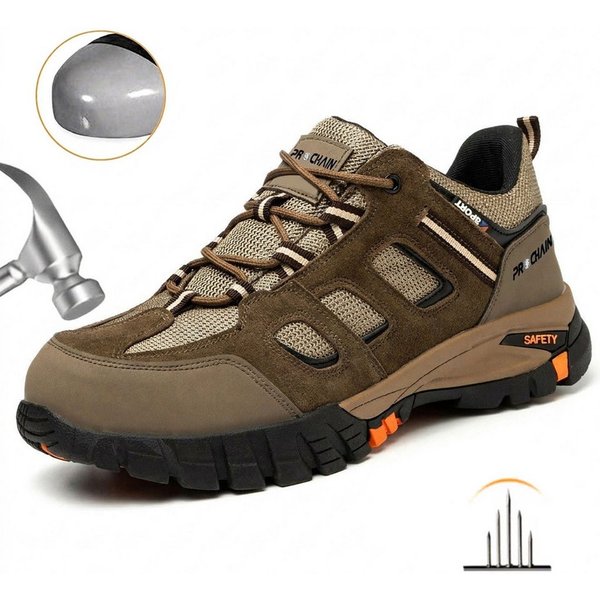 PROCHAIN S1P SRC Arbeitsschuhe Modische Herren Sicherheitsschuh (Stahlkappe Arbeitsschuhe chutzschuhe Schutzausrüstung, sportlich, bequem, leicht, atmungsaktiv,