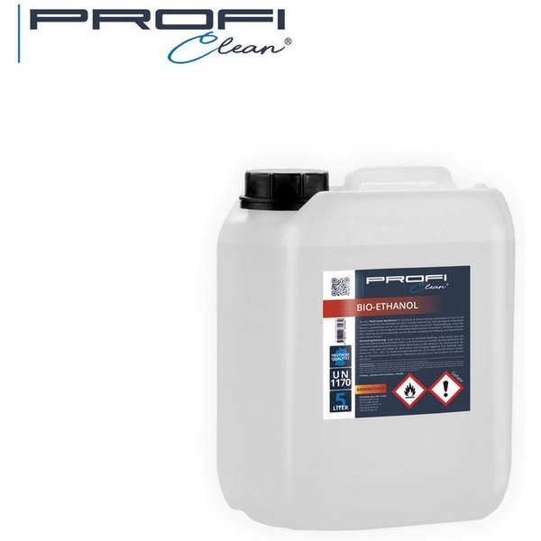 PROFI-clean® Bioethanol Bio-Ethanol 96,6% Brennflüssigkeit im 5 Ltr. Kanister, (1-St)