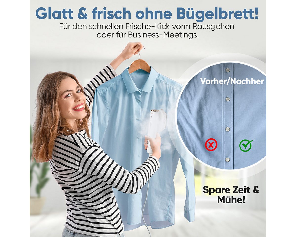ProfiCare Dampfglätter PC-DG 3124, Dampfglätter, 30 Sek. Aufheizzeit, Steamer – Bild 4 von 5