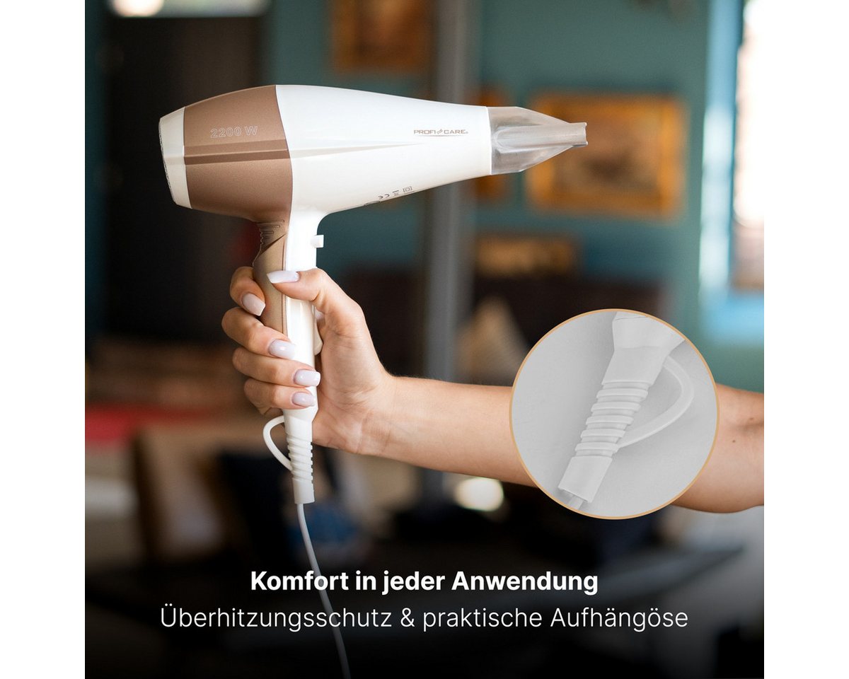 ProfiCare Haartrockner PC-HT 3010, Ionisierungsfunktion, 2200 Watt, 3 Stufen – Bild 5 von 5