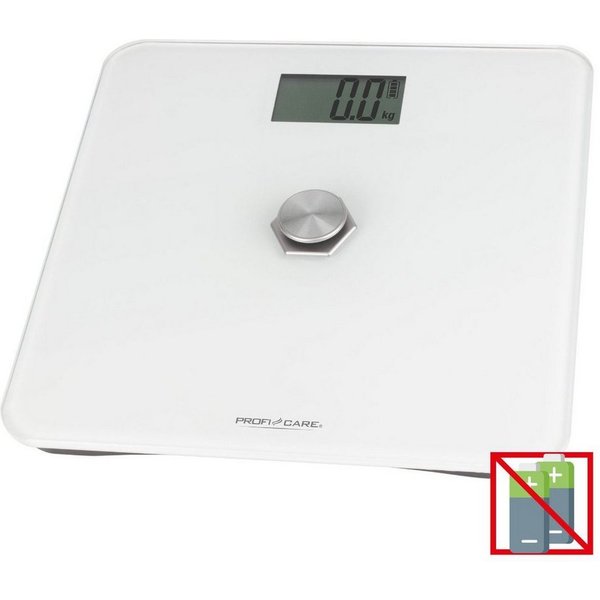 ProfiCare Personenwaage PC-PW 3112, Personenwaage ohne Batterie, von 5g – 180 kg