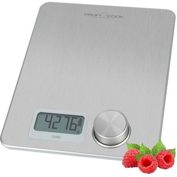 ProfiCook Küchenwaage PC-KW 1263, Küchenwaage ohne Batterien Messbereich von 1g-5kg