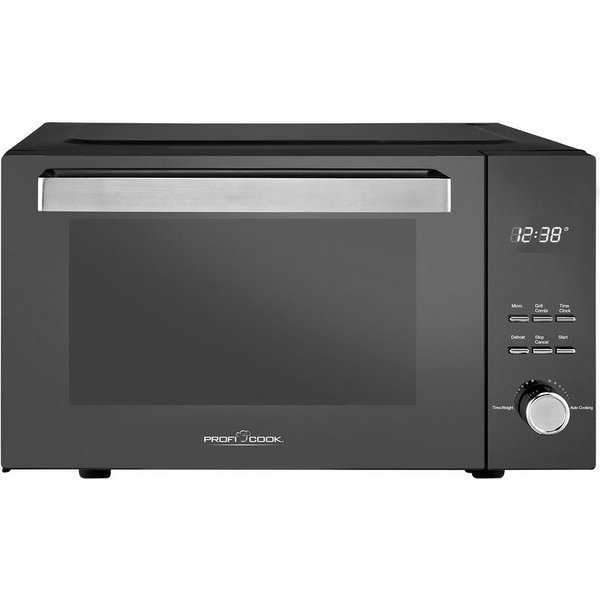 ProfiCook Mikrowelle MWG 1204, ohne Drehteller, mit großem 23 liter Garraum
