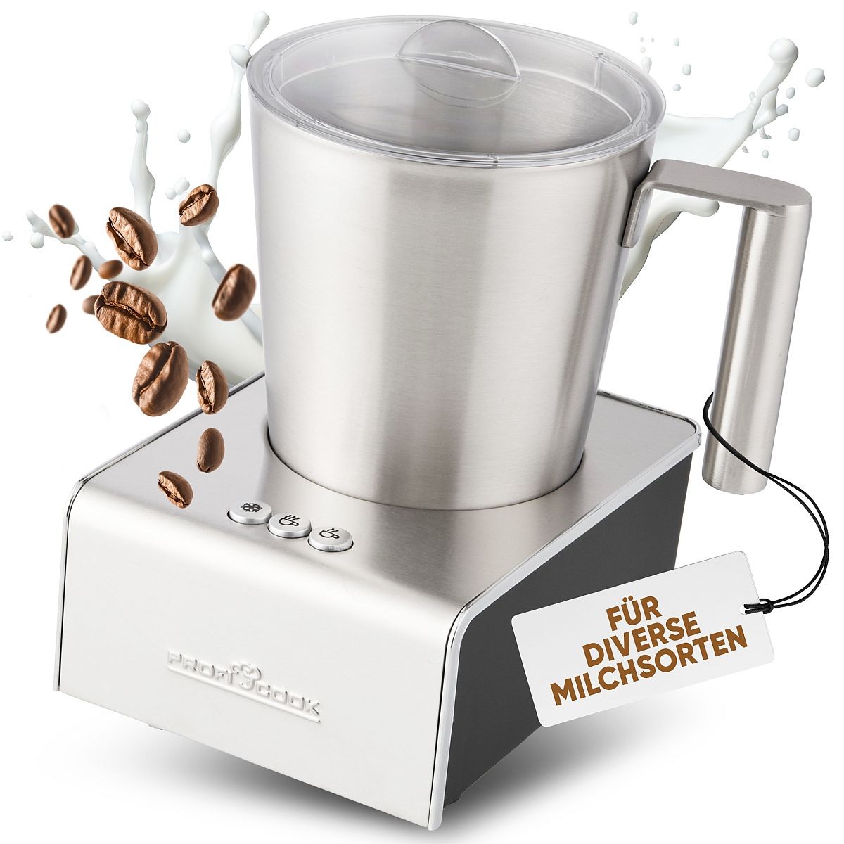 ProfiCook Milchaufschäumer PC-MS 1032 edelstahl/schwarz