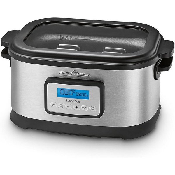 ProfiCook Sous-Vide Garer PC-SV 1112, Sous Vide Garer mit 8,5L Fassungsvermögen