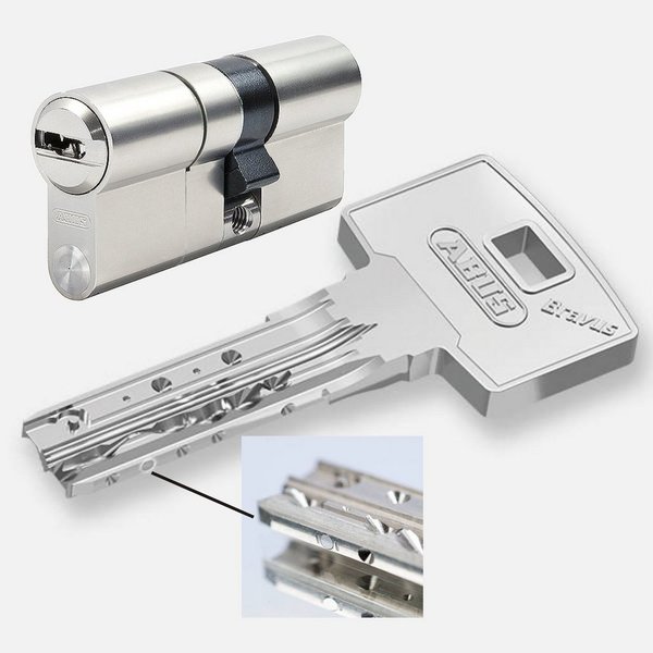 ABUS Profilzylinder ABUS Bravus 3500 MX Magnet Doppelzylinder, versch. Längen, Verschiedenschließend mit N+G