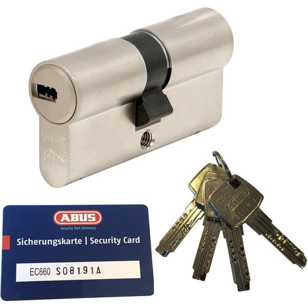 ABUS Profilzylinder ABUS EC660 Doppelzylinder versch. Längen, 3- 10 Schlüssel, Verschiedenschließend mit N+G