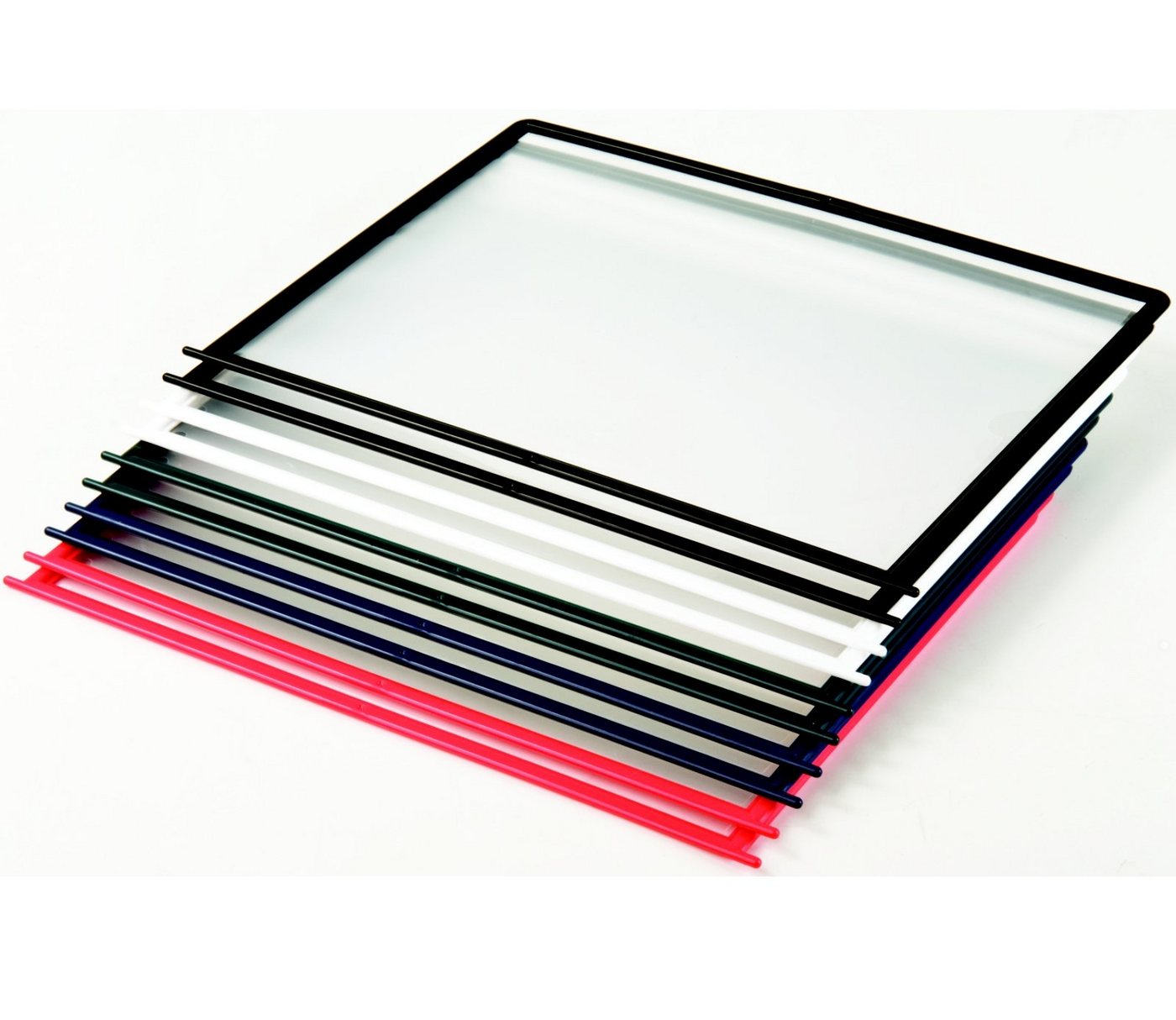 ProfiOffice Klemmtafel Sichttafelsystem OfficeForce Rondell inkl. 10 Klapprahmen, drehbar, standfester, massiver Fuß – Bild 3 von 3