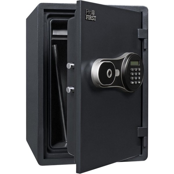 Profirst Feuerschutztresor FireGuard 40 Elektronikschloss mit Fingerprint (Notöffnung möglich, Kunststofflade, inkl. Befestigungsmaterial, 497x357x390 mm), 60 M