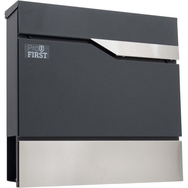 Profirst Wandbriefkasten Matera Mailbox mit Zeitungsfach Wandbriefkasten