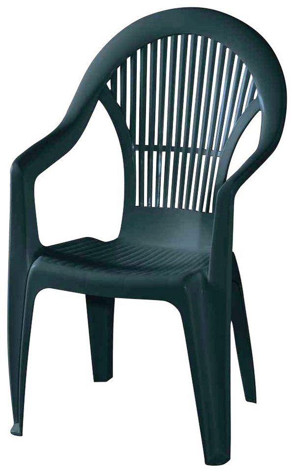Progarden Gartensessel Vega (Set, 2-St., 2x Stapelsessel, OTTOs Choice), Vega Stapelsessel, grün Vollkunststoff, Monoblock – Bild 2 von 2