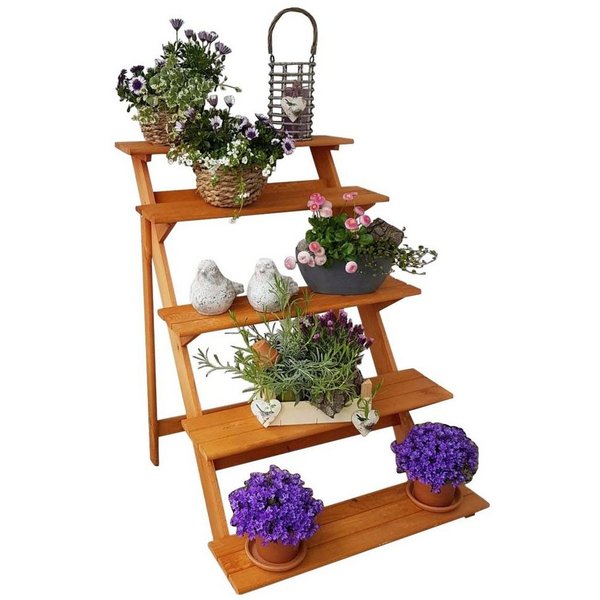 promadino Pflanzentreppe Blumentreppe groß, BxTxH: 78x100x109 cm