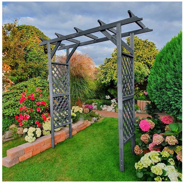 promadino Rosenbogen Bamberg, Pergola ohne Pflanzkästen, BxTxH: 139x65x200 cm