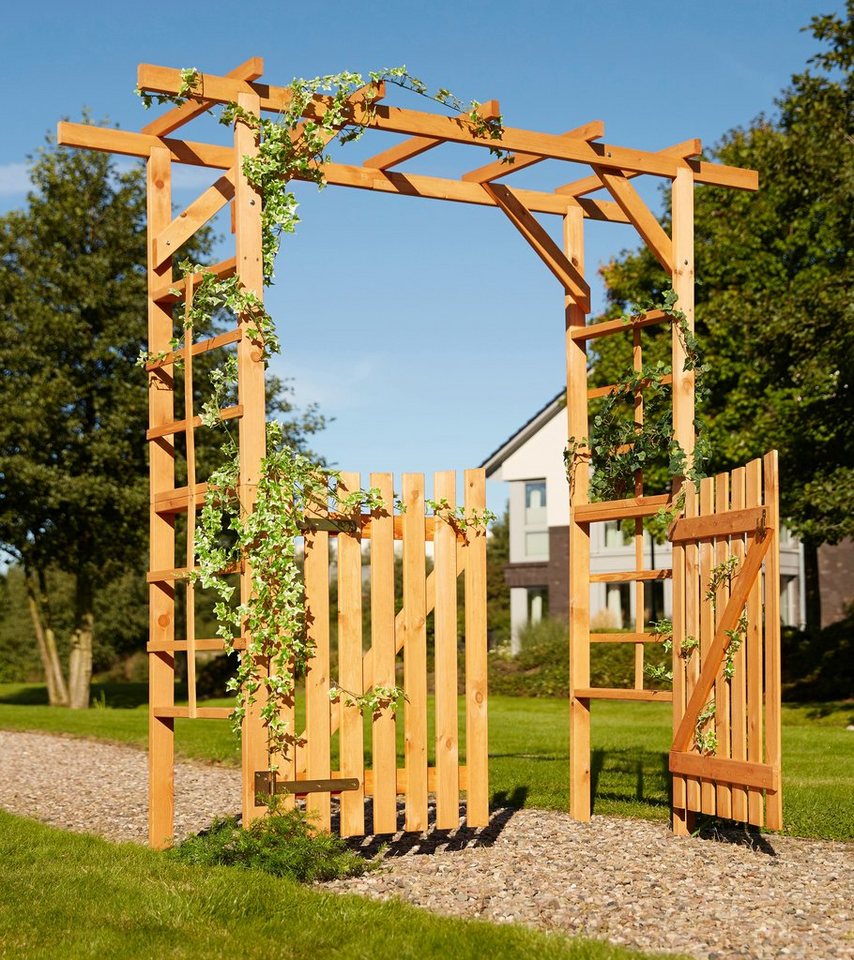 promadino Rosenbogen Pergola Anke, BxTxH: 200x60x210 cm, mit Türen – Bild 2 von 5