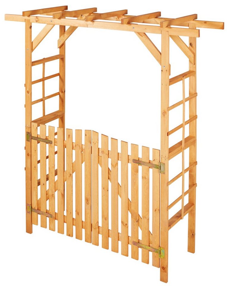 promadino Rosenbogen Pergola Anke, BxTxH: 200x60x210 cm, mit Türen – Bild 3 von 5