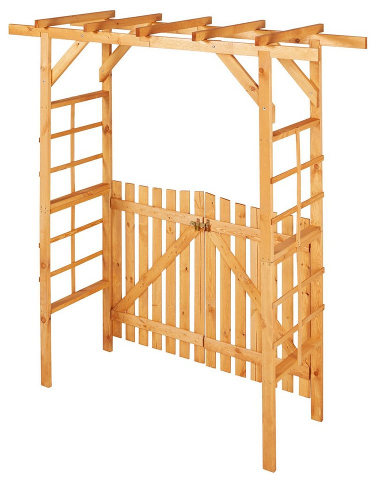 promadino Rosenbogen Pergola Anke, BxTxH: 200x60x210 cm, mit Türen – Bild 4 von 5