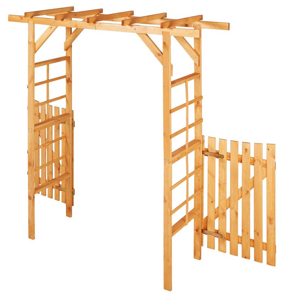 promadino Rosenbogen Pergola Anke, BxTxH: 200x60x210 cm, mit Türen – Bild 5 von 5
