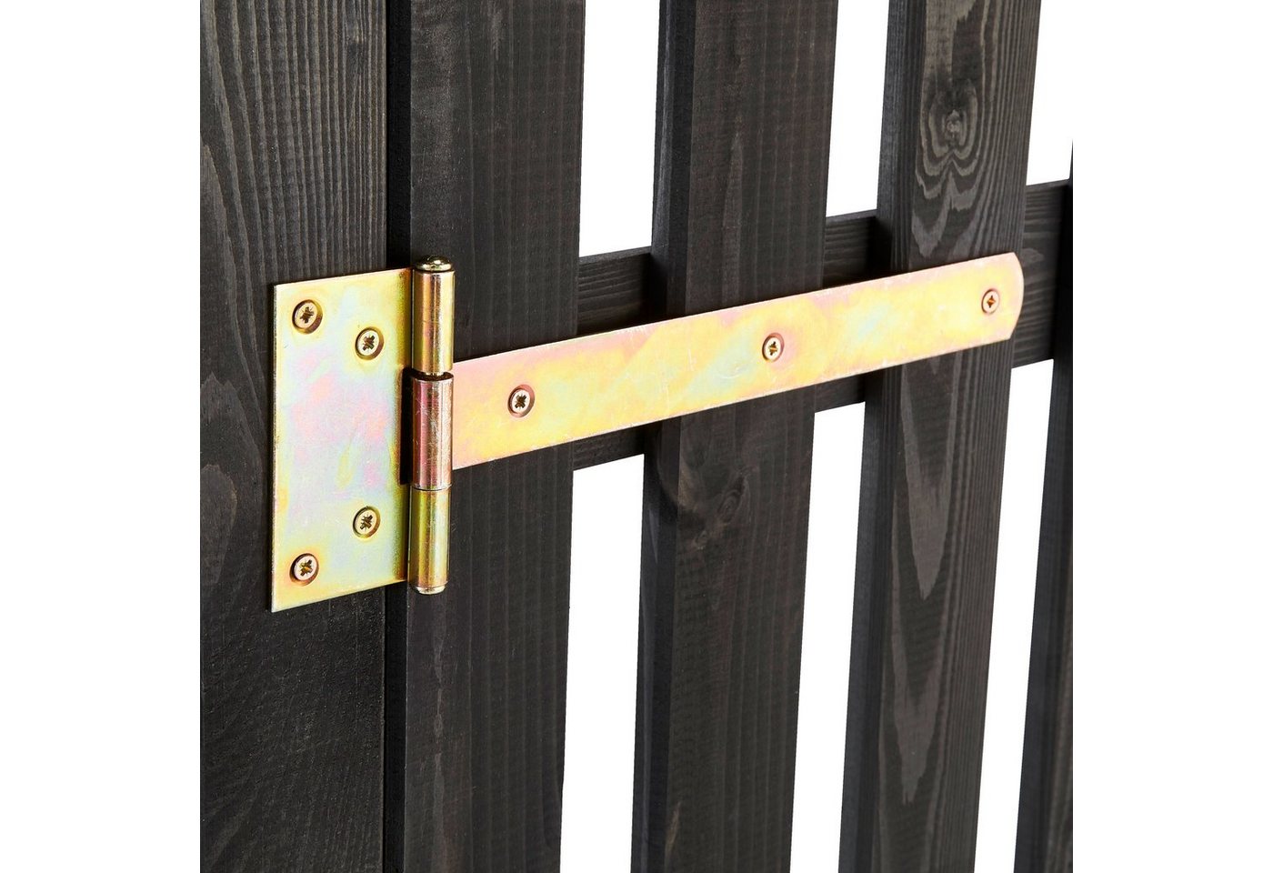 promadino Rosenbogen Pergola Ben Set, BxTxH: 200x65x208 cm, mit Türen, anthrazit – Bild 5 von 5