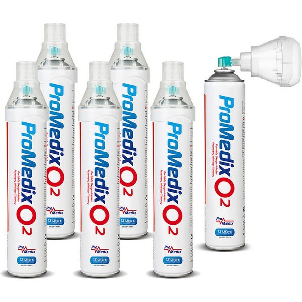 Promedix Inhalator PR-994, 6-tlg., Sauerstoffkonzentration 99,4%, 12Liter Volumen