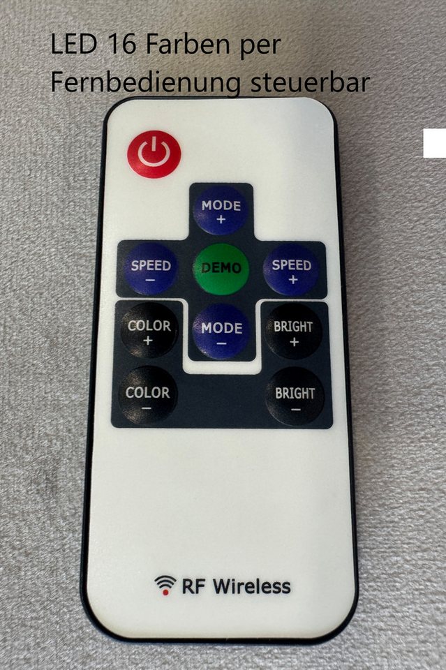 PROMETO Möbel Boxspringbett Arosa 7-Zonen-Taschenfederkernmatratze 180 x 200 cm - LED 16 Farben – Bild 5 von 5