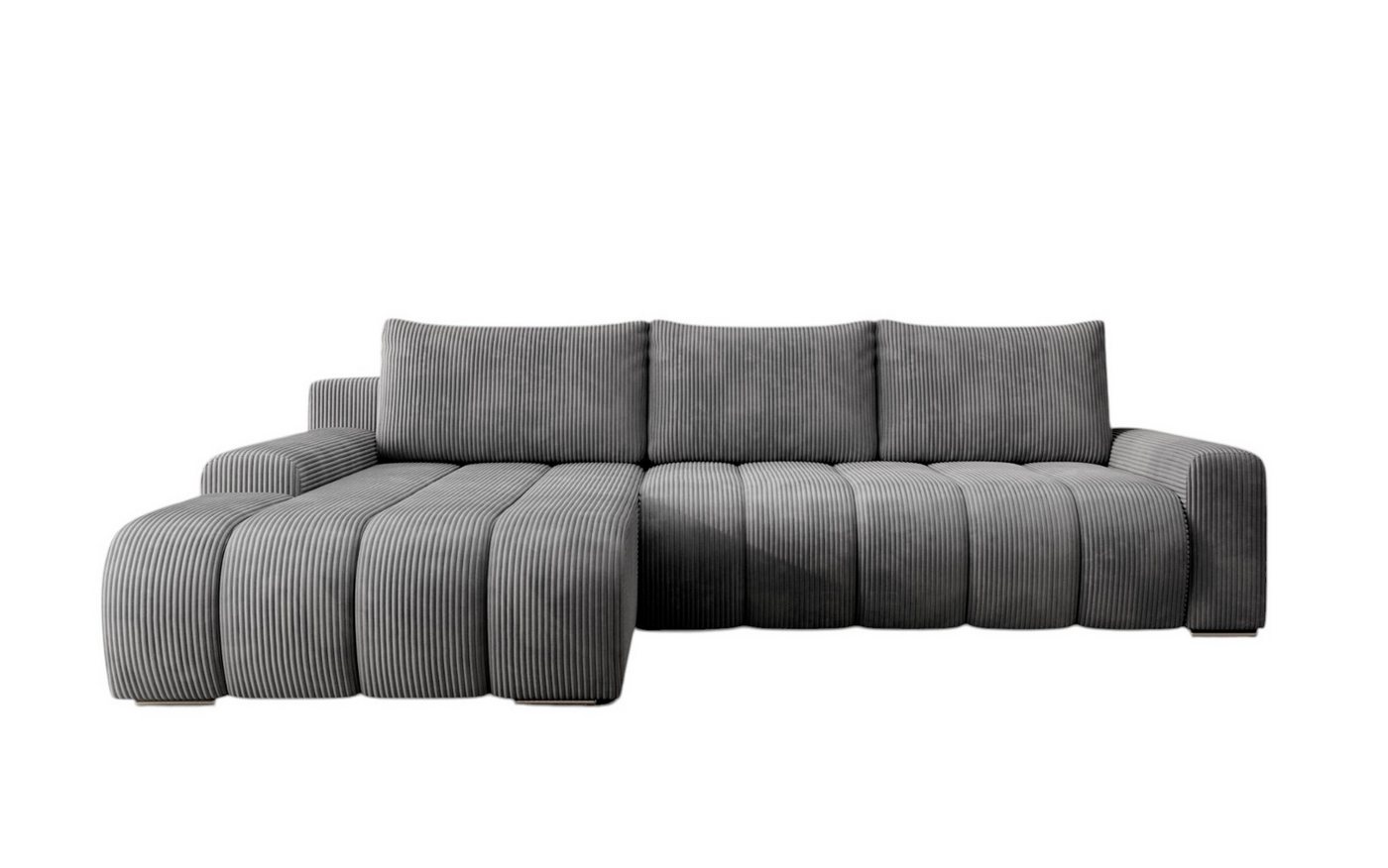 PROMETO Möbel Ecksofa Porto L mit Schlaffunktion und Bettkasten L-Form Links/Rechts – Bild 2 von 5