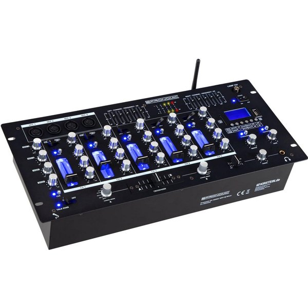 Pronomic DJ Controller DX-165REC MKII DJ-Mixer - 5-Kanal-Mischer mit USB/SD/Bluetooth-Player, (Talkover-Funktion), Cue- Recording-Funktion - 4 Mikrofoneingänge