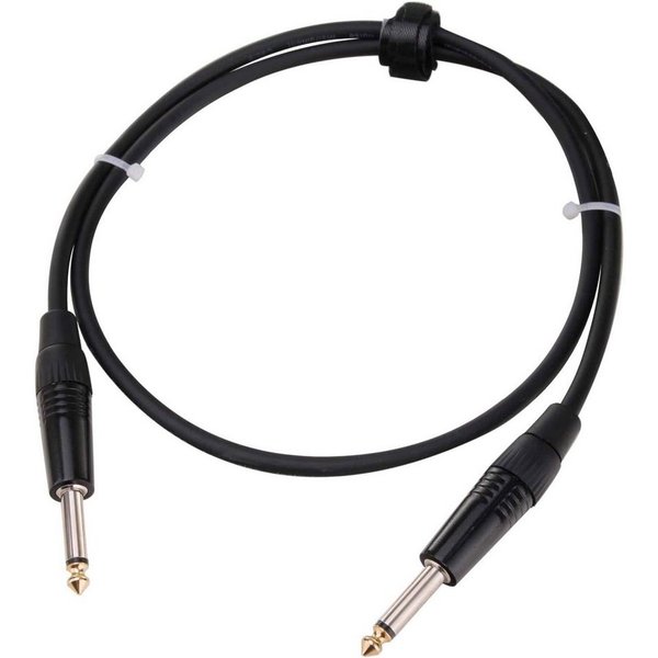 Pronomic Gitarrenkabel 0,5m - Ideal als Verbindungskabel zwischen Effektgeräten Instrumentenkabel, 6,3mm Klinke, 6,3mm Klinke (50 cm), Vergoldete Steckerspitzen