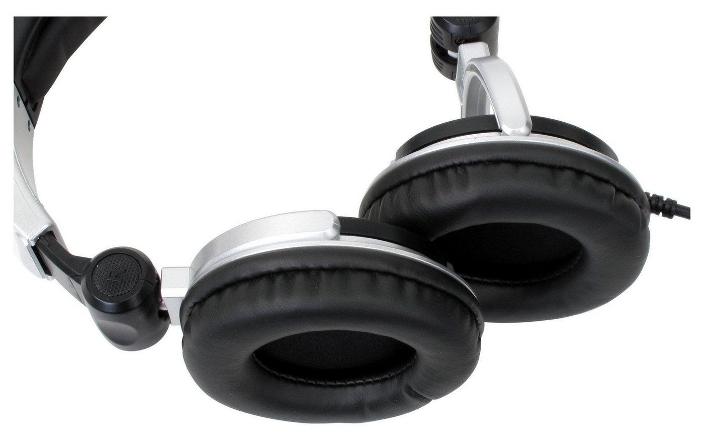 Pronomic KDJ-1000 DJ-Kopfhörer (Außenschallisolierung dynamischer Kopfhörer, 107 db SPL, 3,5 m Kabel, verstellbarer Kopfbügel, inkl. Adapter) – Bild 3 von 5