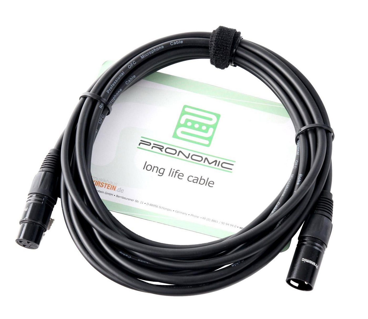 Pronomic Mikrofon DM-58 Dynamisches Gesangs Mikrofon mit Schalter (inkl. 3x Mikrofone und 3x 5m XLR Kabel, 6-tlg), Richtcharakteristik: Superniere – Bild 5 von 5