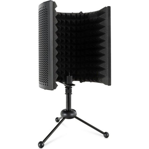 Pronomic Mikrofon-Halterung MP-40 Micscreen-Tischstativ - Ideal für Studio/Podcast & 2 Gelenke, (bis 0 Zoll, verhindert unerwünschte Schallreflektionen oder Ech