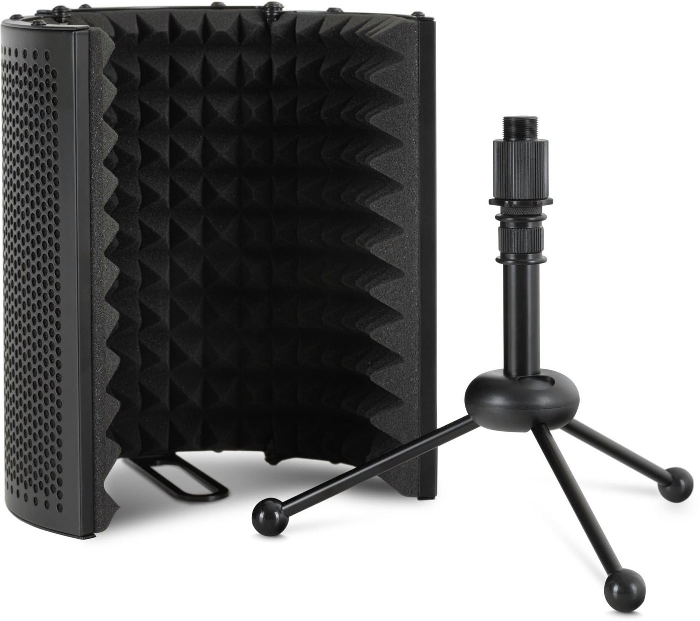 Pronomic Mikrofon-Halterung MP-40 Micscreen-Tischstativ - Ideal für Studio/Podcast & 2 Gelenke, (bis 0 Zoll, verhindert unerwünschte Schallreflektionen oder Ech – Bild 3 von 5