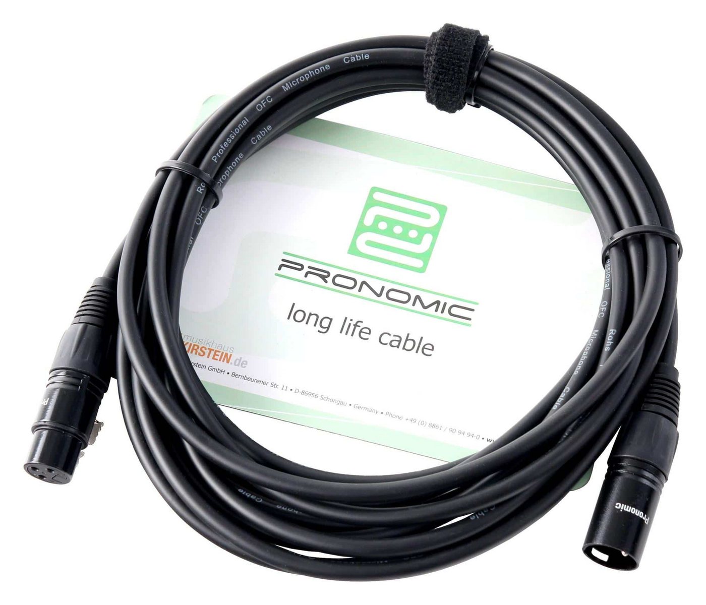 Pronomic Mikrofon Superstar XLR dynamisches Gesangs Mikrofonset (Komplettset), inkl. Galgenständer, 5m XLR-Kabel, Mikrofonklemme – Bild 4 von 5