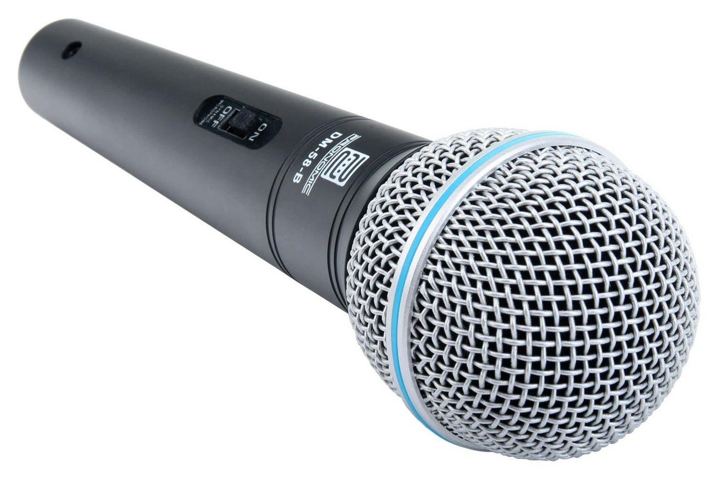 Pronomic Mikrofon Superstar XLR dynamisches Gesangs Mikrofonset (Komplettset), inkl. Galgenständer, 5m XLR-Kabel, Mikrofonklemme – Bild 5 von 5