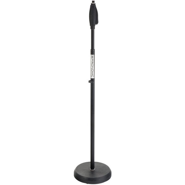 Pronomic Mikrofonständer MS-200 Einhand Mikrofonstativ mit Tellersockel, (1-tlg), durch Einhandveschluss leicht verstellbar bis 168 cm