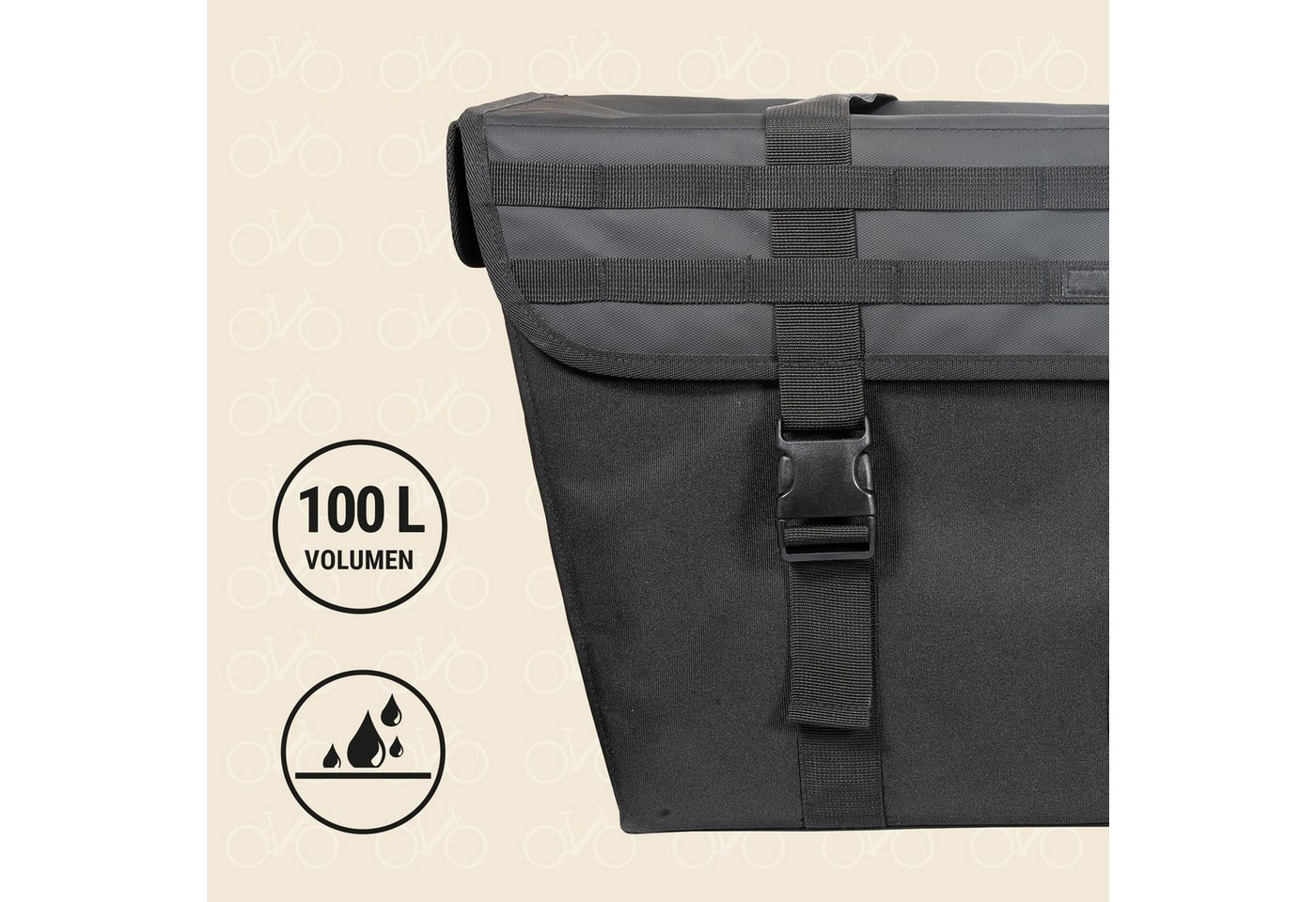 Prophete Fahrradtasche Doppelpacktasche Longtail – Bild 5 von 5