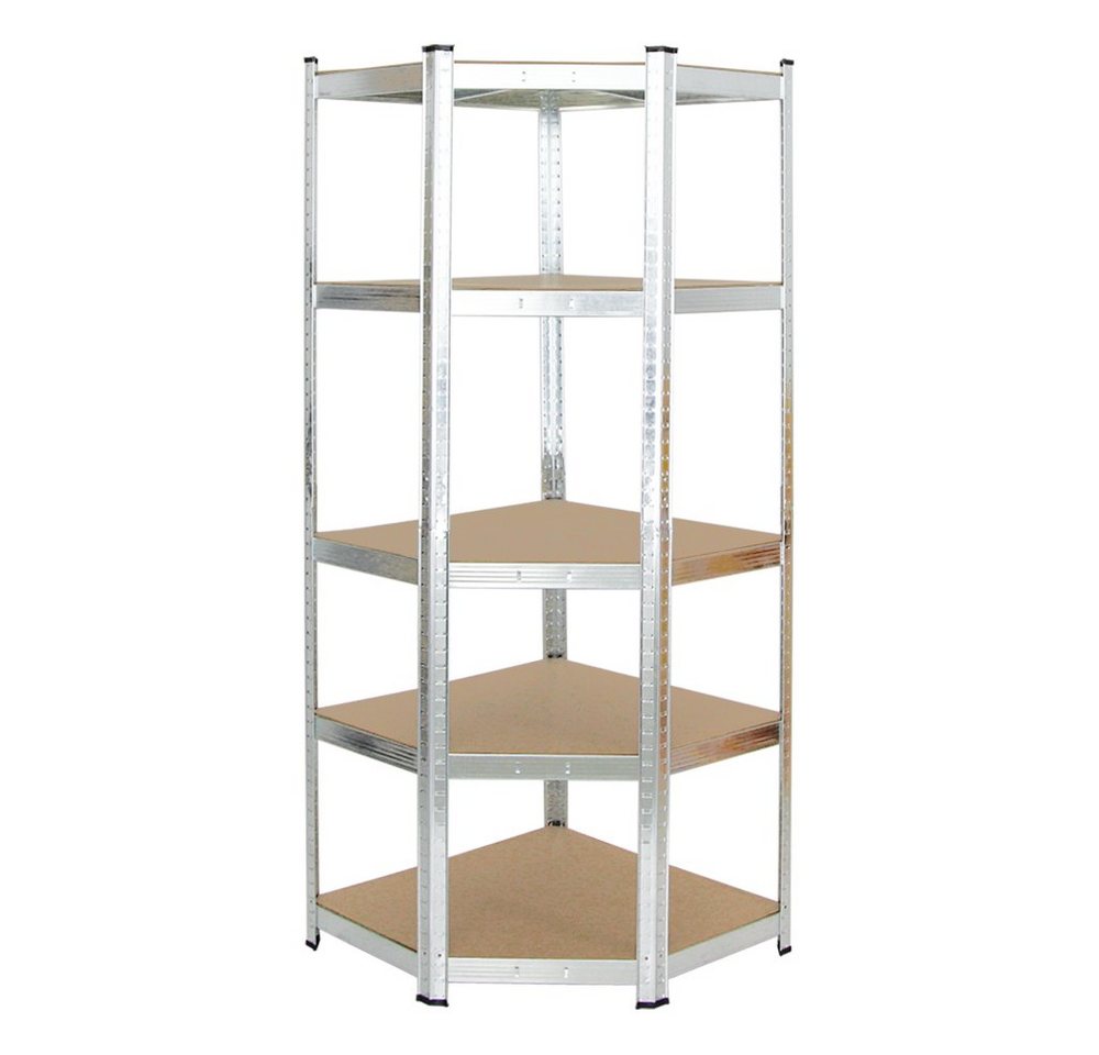 PROREGAL® Eckregal MegaDeal 1x Eckregal + 2x Schwerlastregal Ragnar, Verschiedene Farben, Stabiles Lagerregal Eckregal mit 175kg Fachlast Steckmontage – Bild 5 von 5